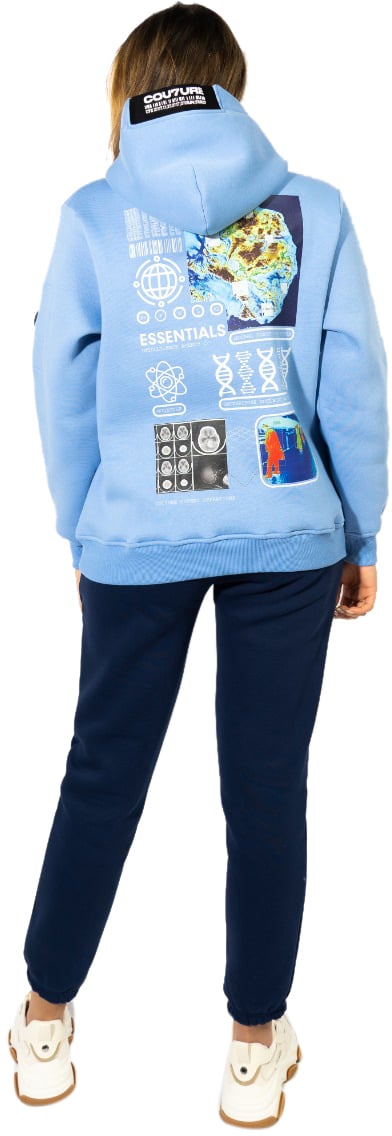 Cou7ure Essentials Cou7ure Essentials Hoodie Blauw