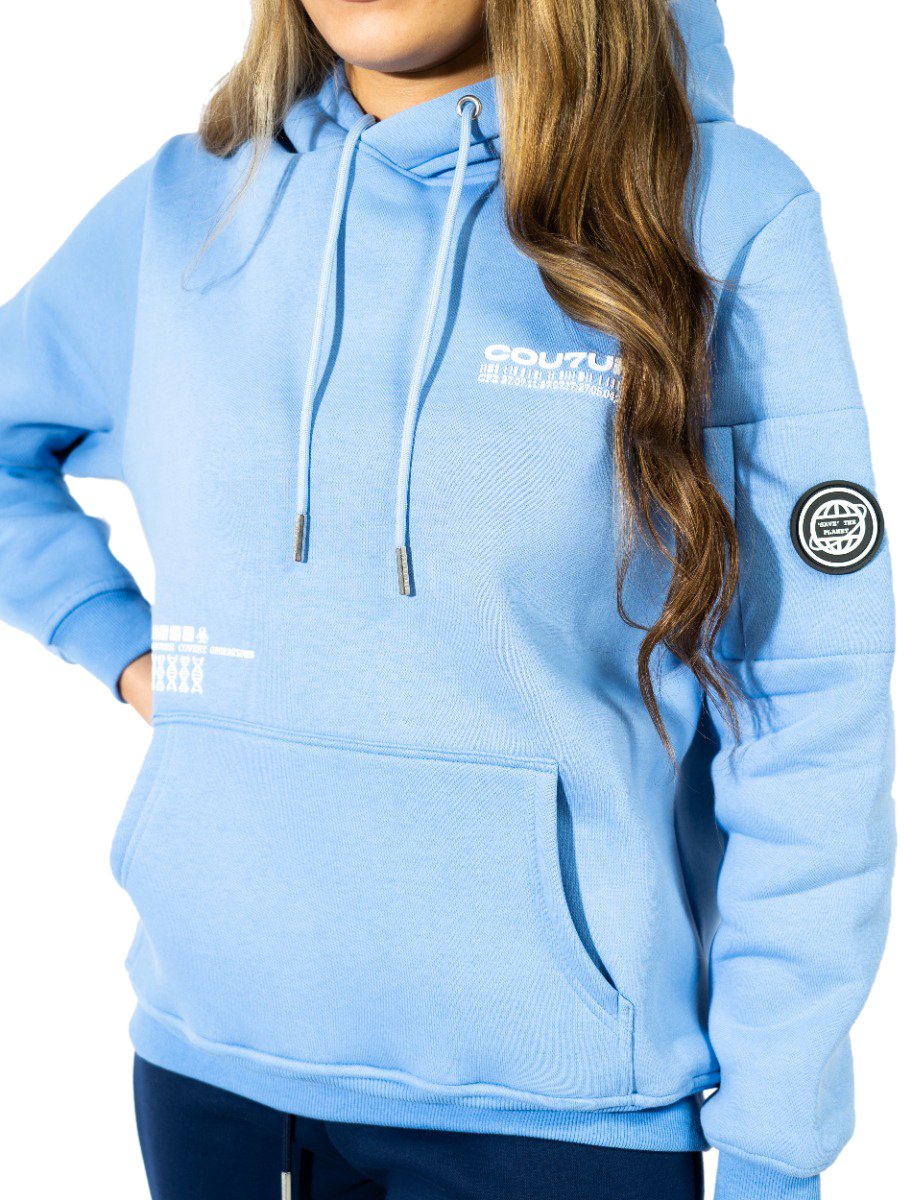 Cou7ure Essentials Cou7ure Essentials Hoodie Blauw