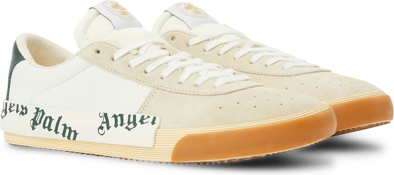 Palm Angels Palm Angels Leather Logo Sneakers Beige