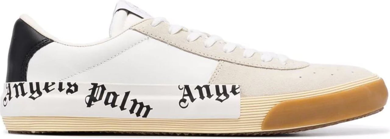 Palm Angels Palm Angels Leather Logo Sneakers Beige