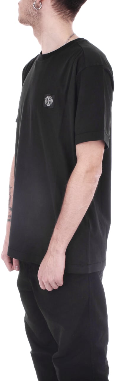 Stone Island T-shirts And Polos Black Zwart