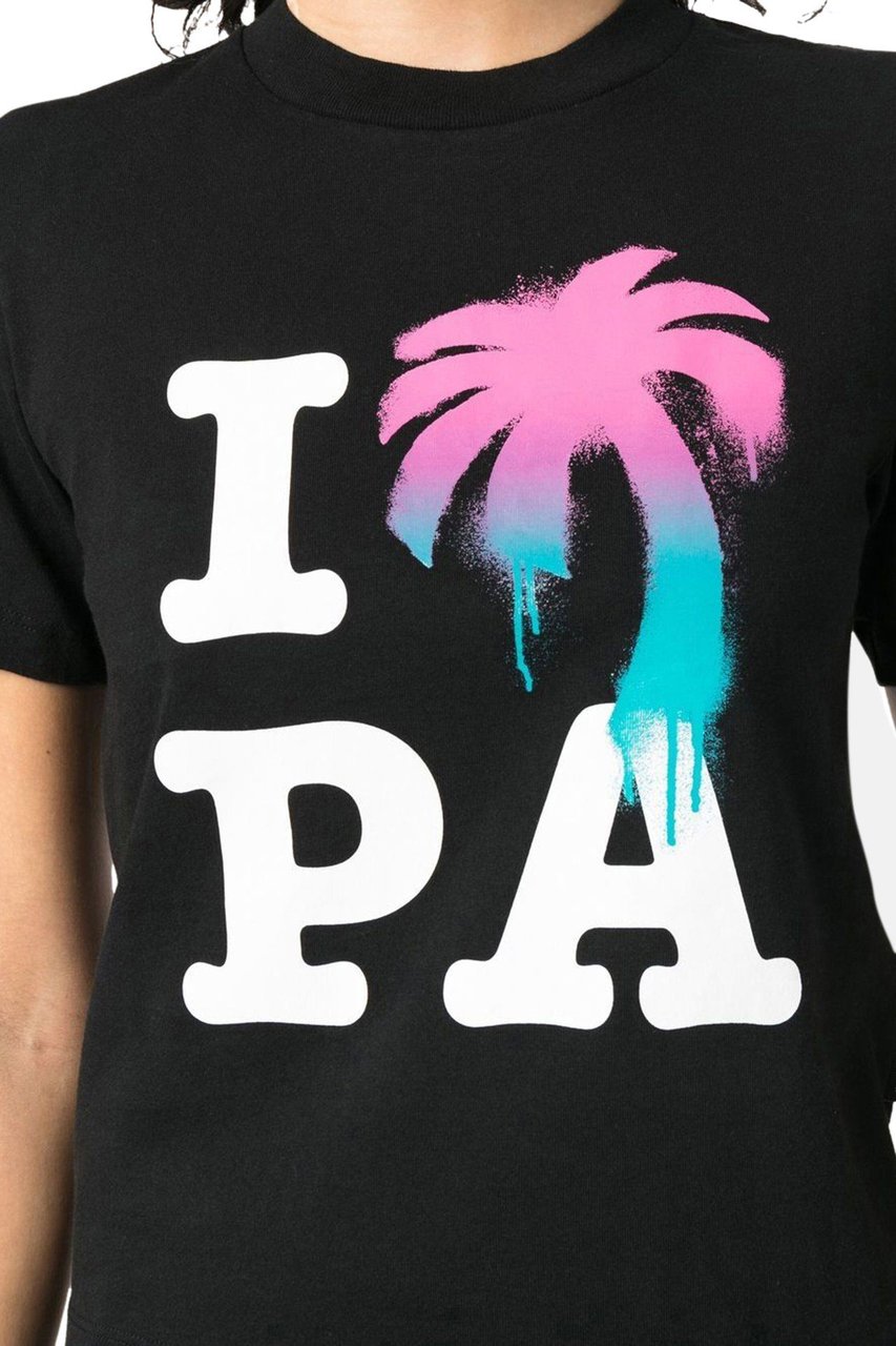 Palm Angels logo-print T-shirt Divers