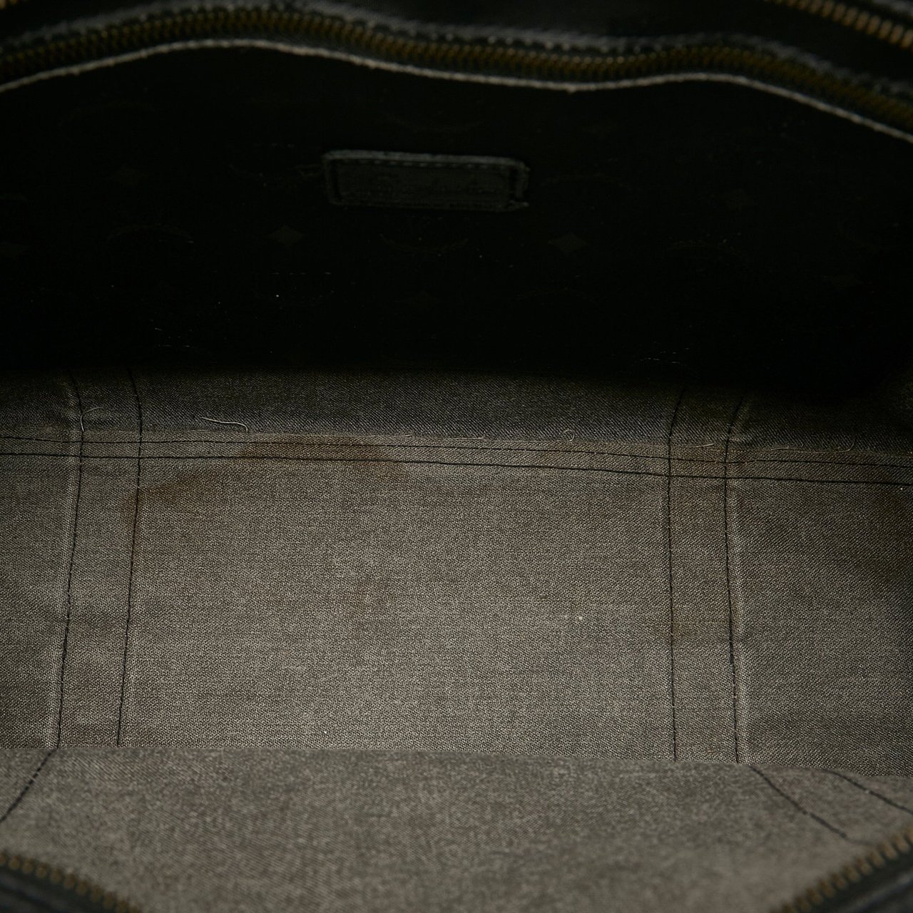 MCM Visetos Nylon Shoulder Bag Zwart