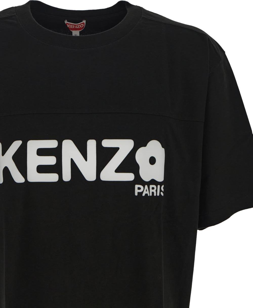 Kenzo Flower Logo T-Shirt Zwart