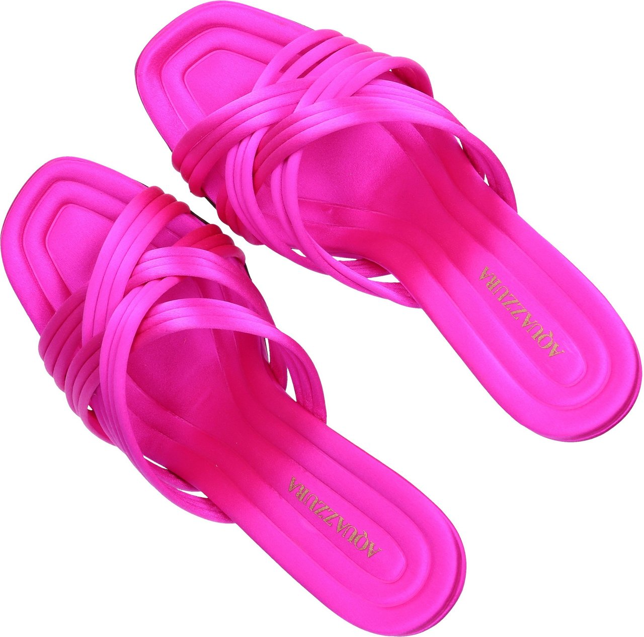 Aquazzura Sandals Ohuhu Silk Maui Roze
