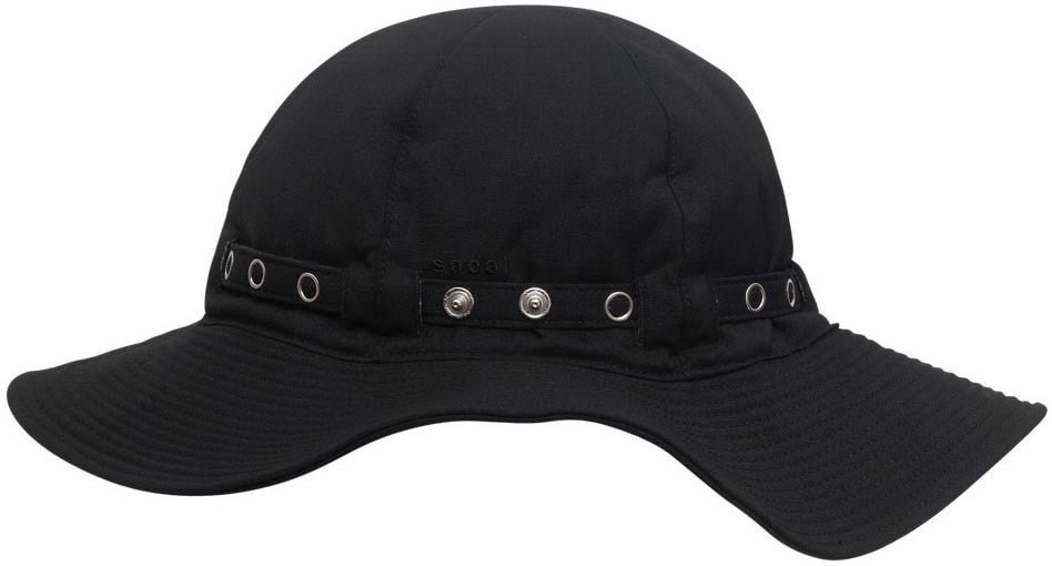 Sacai Suiting Metro Bucket Hat Zwart