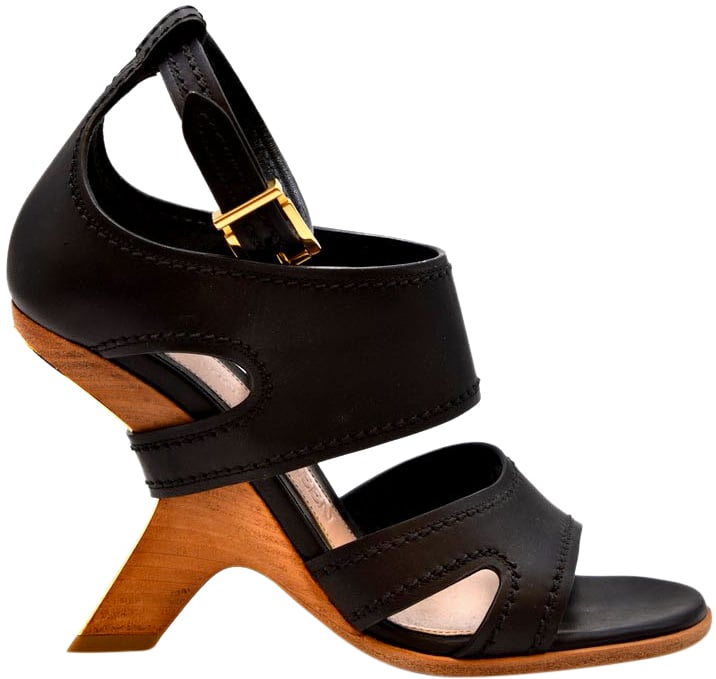 Alexander McQueen Sandal Black Zwart