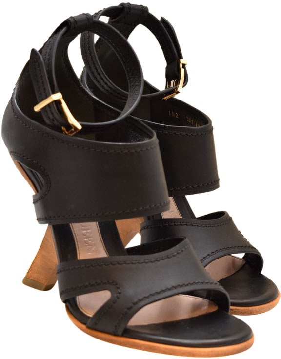 Alexander McQueen Sandal Black Zwart