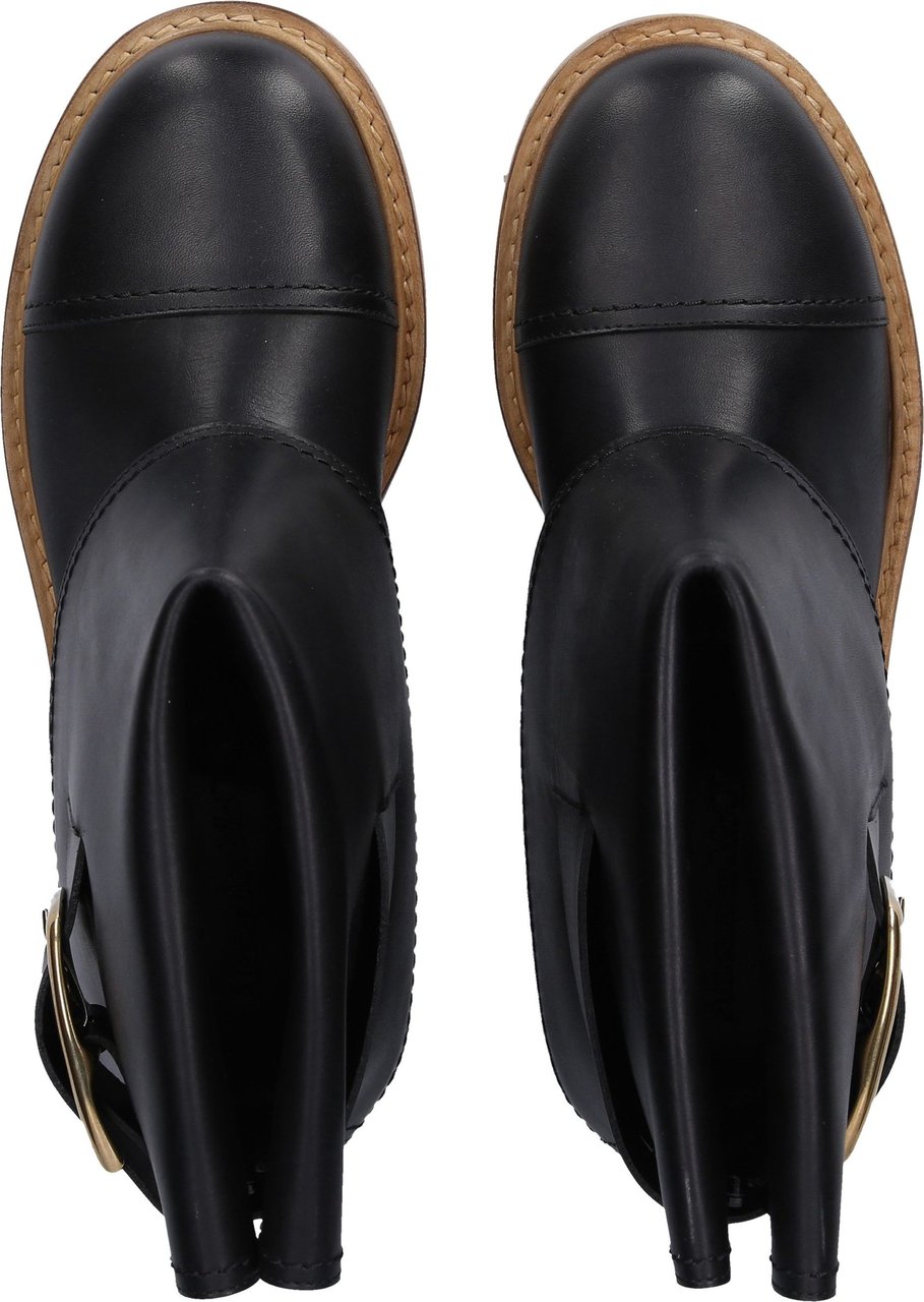Alexander McQueen Women Ankle Boots Black WHXZ - Blame Zwart