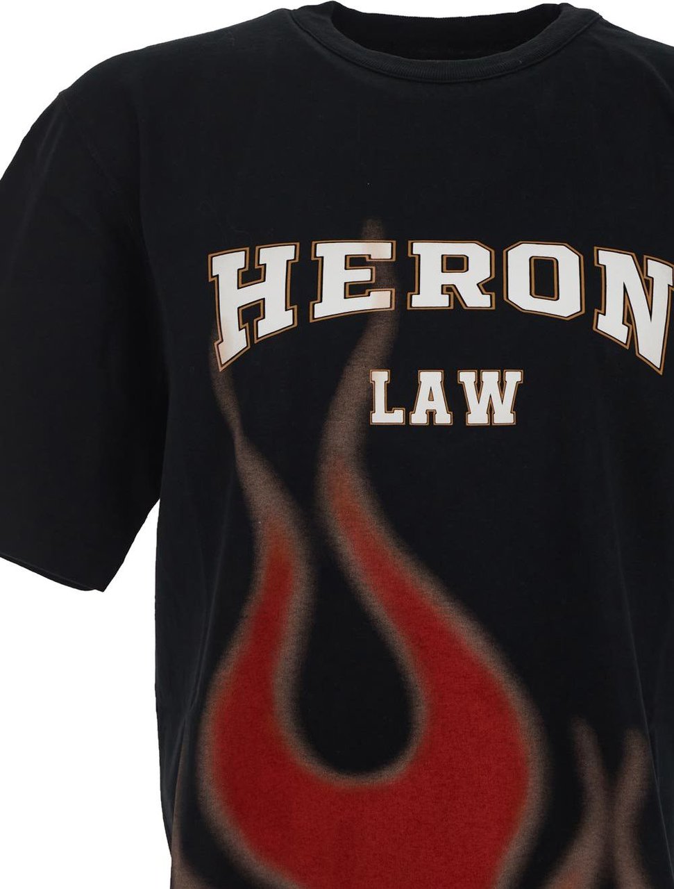 Heron Preston Heron Law Flames SS Tee Zwart