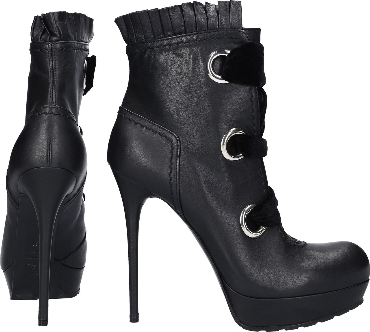 Alexander McQueen Women Ankle Boots Calfskin - Ipanema Zwart