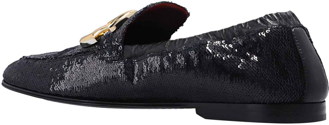 Dolce & Gabbana Dolce & Gabbana Ariosto Paillettes Loafers Zwart