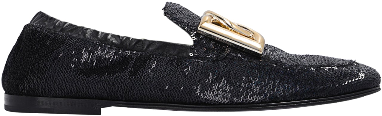 Dolce & Gabbana Dolce & Gabbana Ariosto Paillettes Loafers Zwart