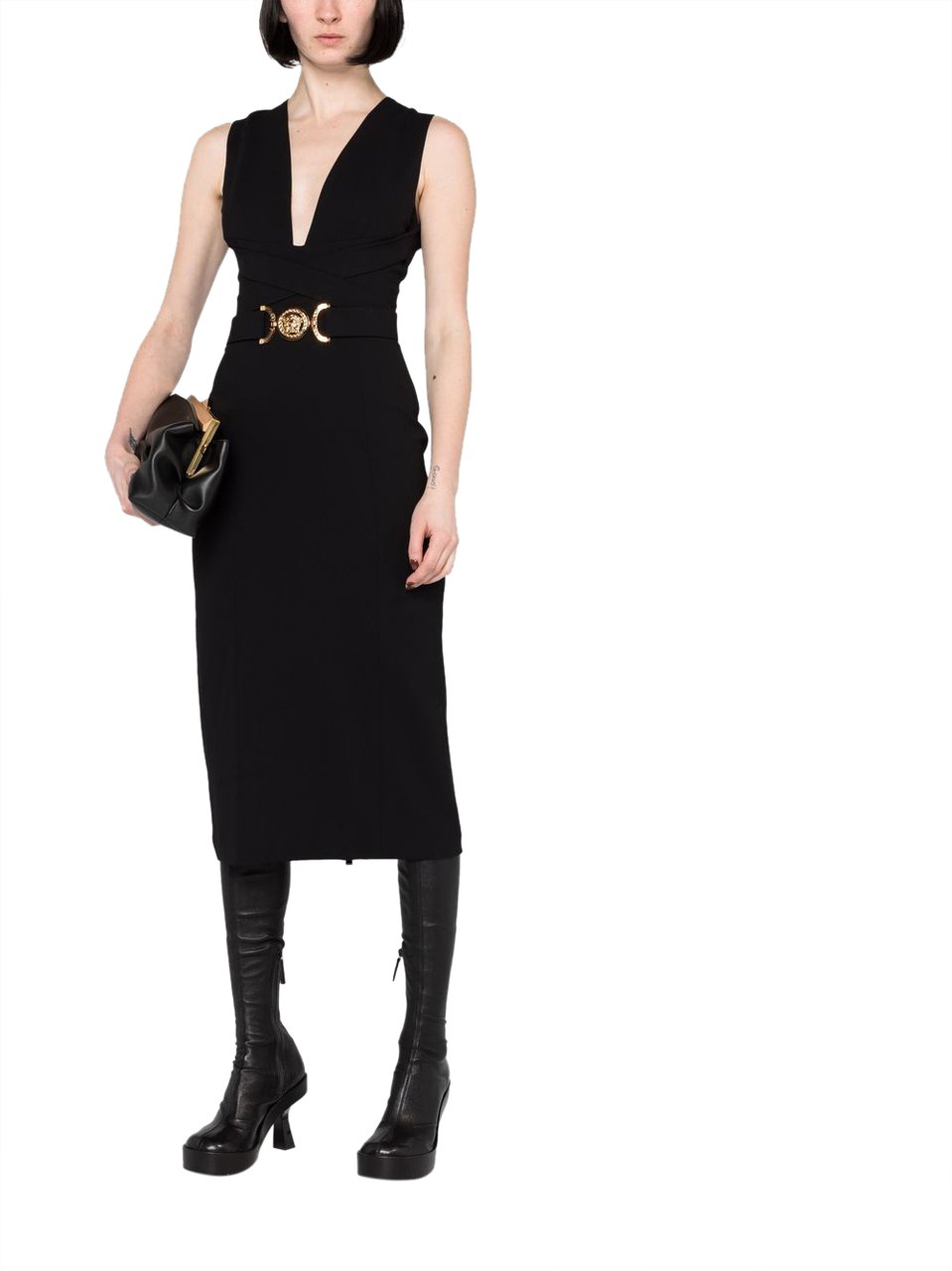 Versace Dresses Black Zwart
