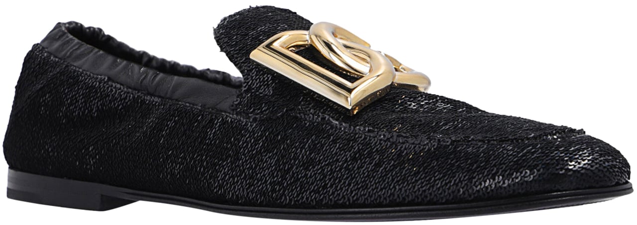 Dolce & Gabbana Dolce & Gabbana Ariosto Paillettes Loafers Zwart