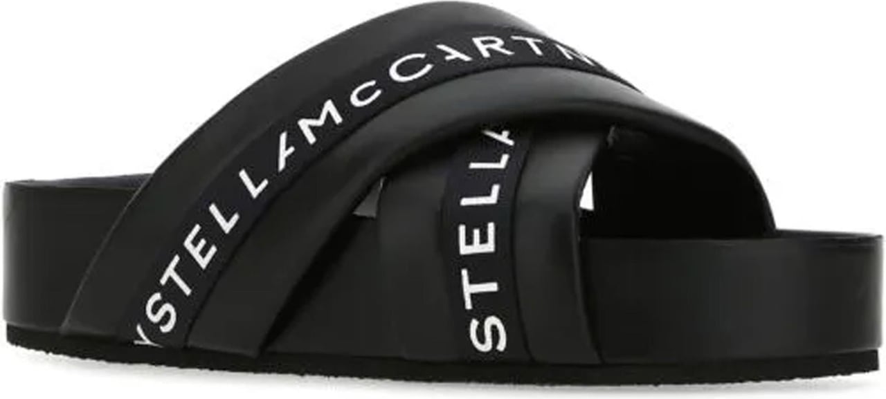 Stella McCartney Stella Mccartney Logo Slippers Zwart