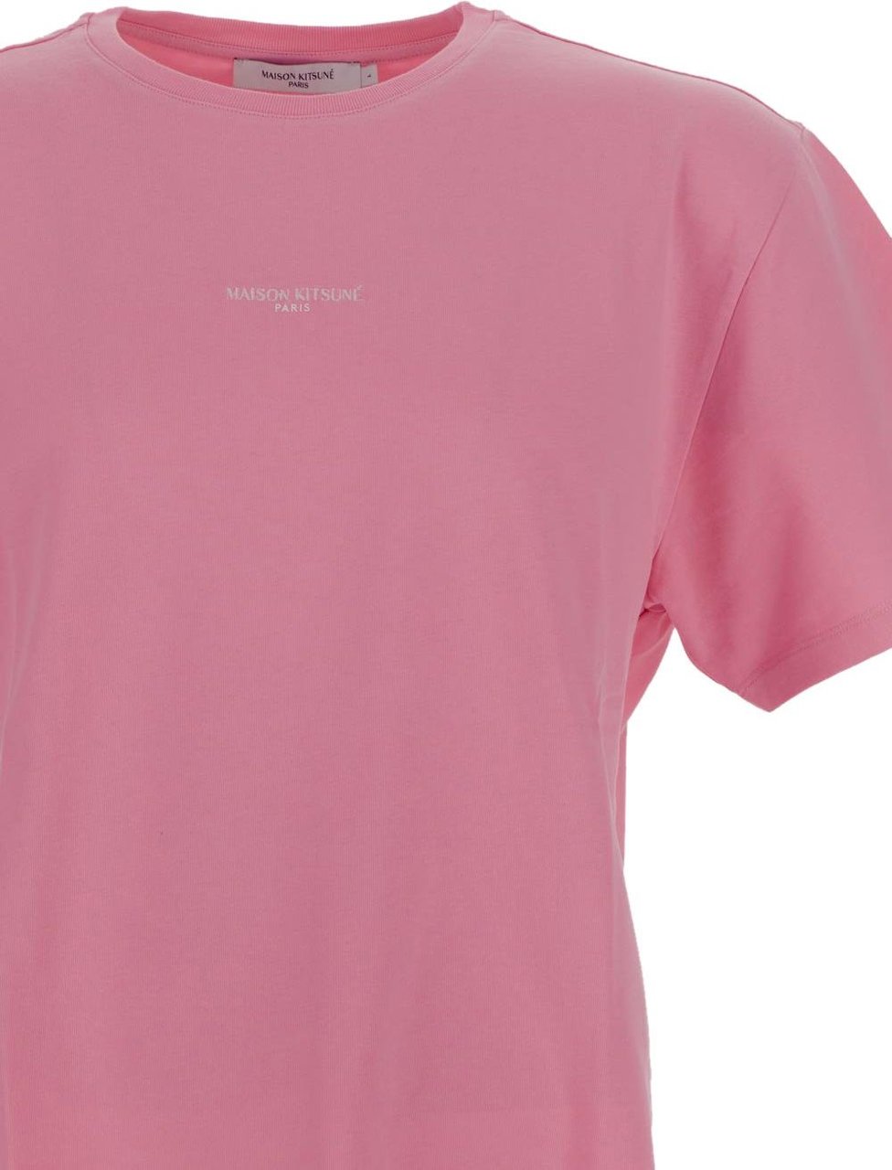 Maison Kitsuné Logo T-Shirt Roze