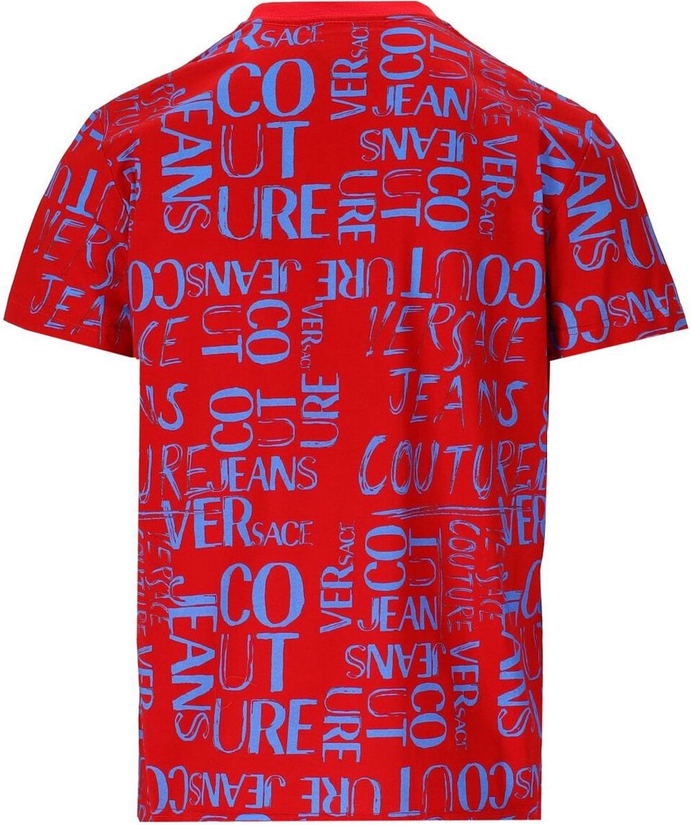 Versace Jeans Couture Doodle Logo Red T-shirt Red Rood