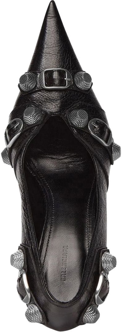Balenciaga Leather Cargole Shoes Zwart