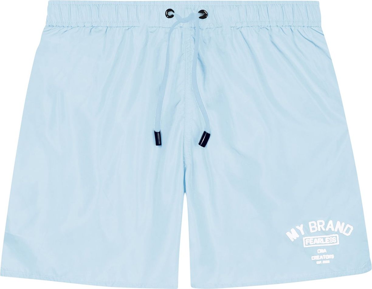 My Brand Mybrand Varsity Swim Short Blauw