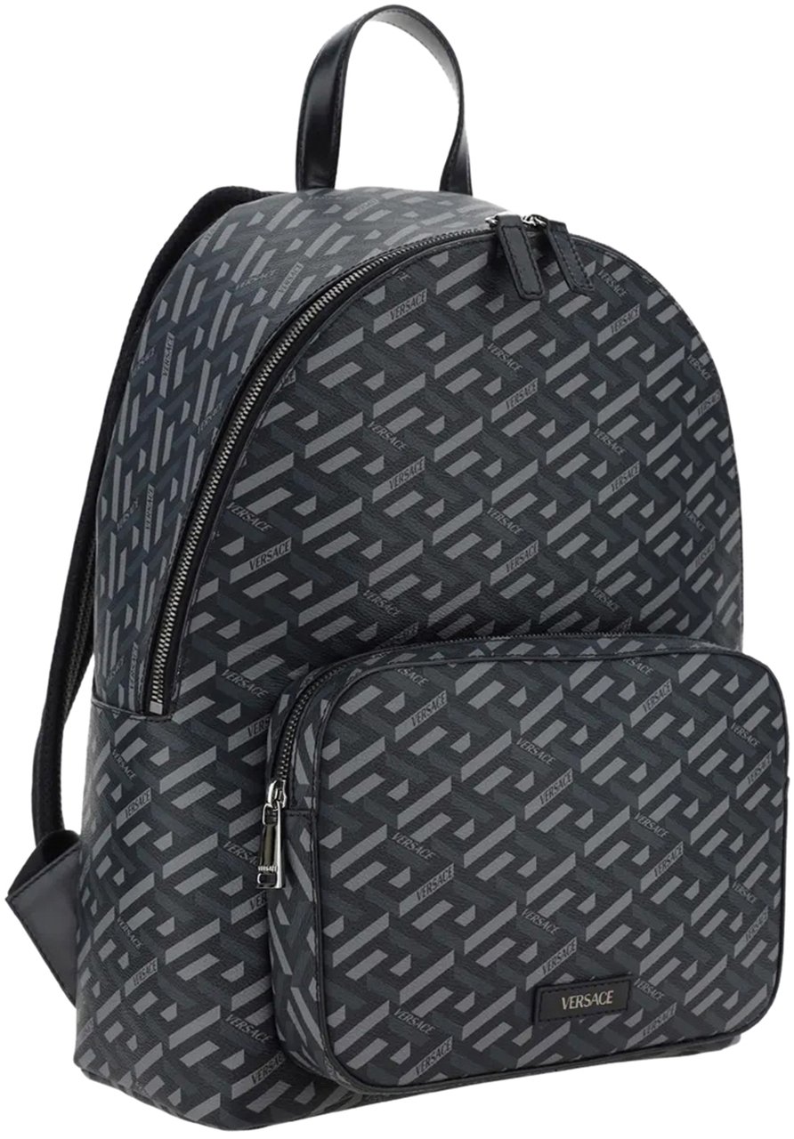 Versace monogram-print backpack Divers
