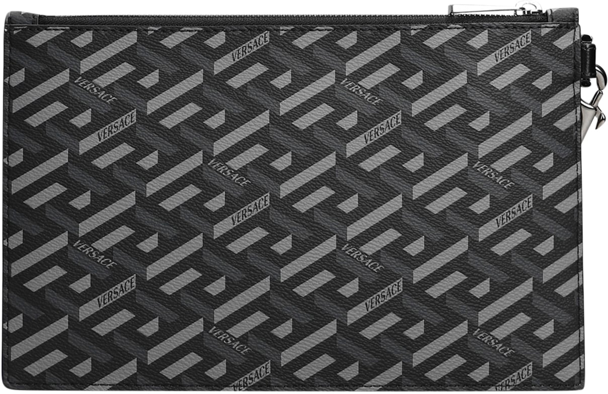 Versace monogram-pattern clutch bag Divers