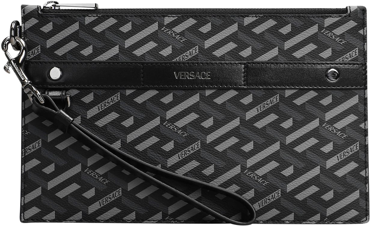 Versace monogram-pattern clutch bag Divers