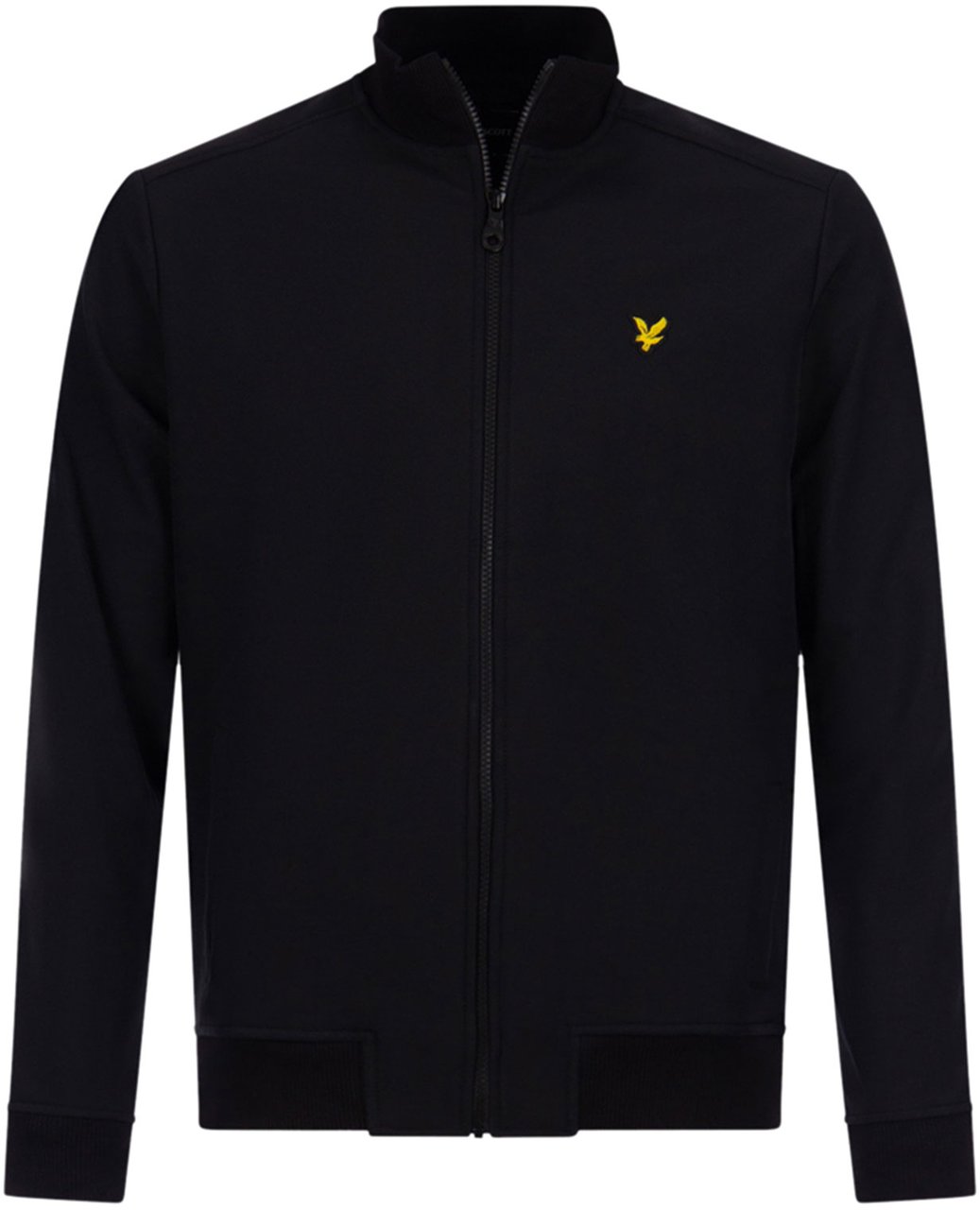 Lyle & Scott zip through funnel jacket softchell Zwart