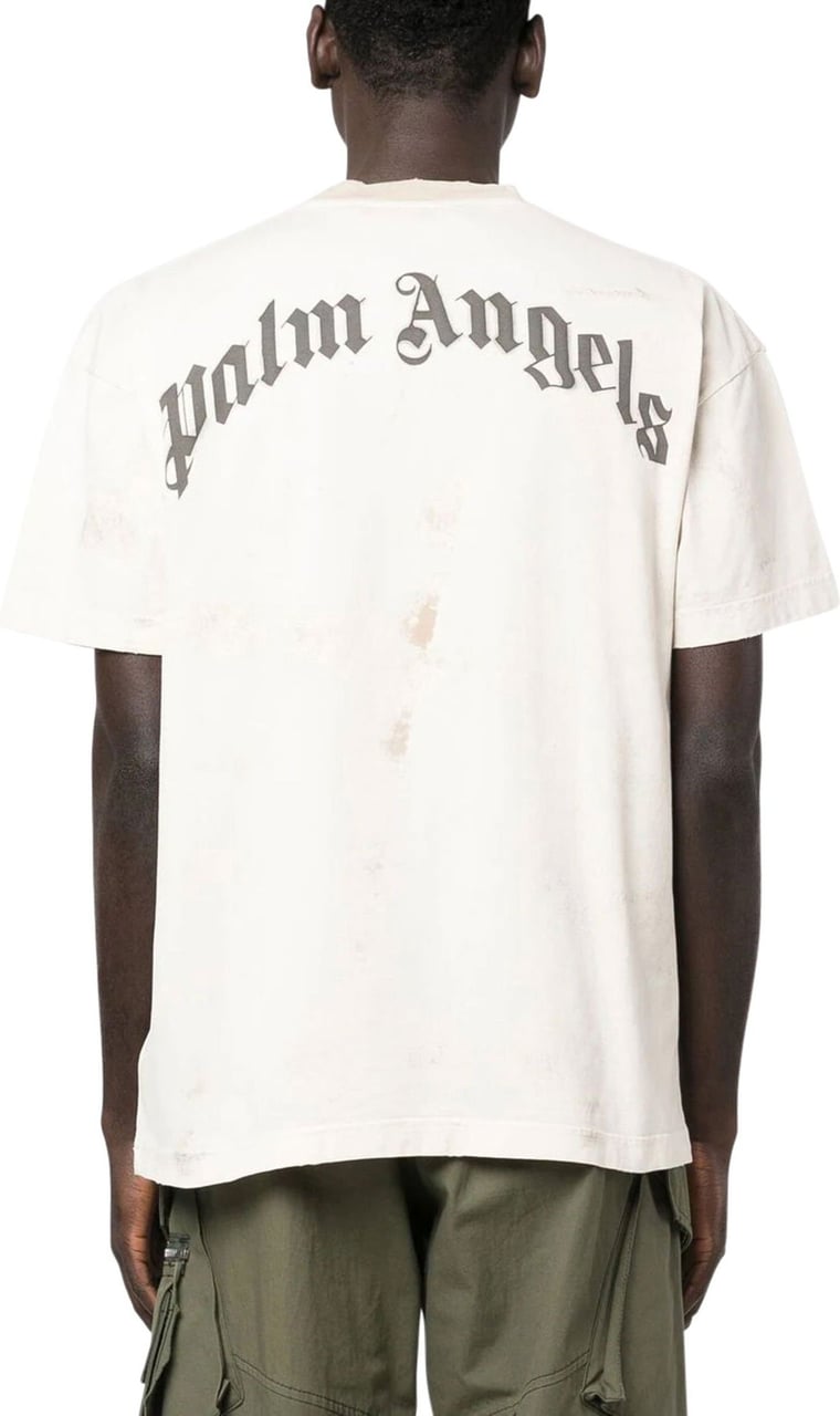 Palm Angels logo-print cotton T-shirt Divers