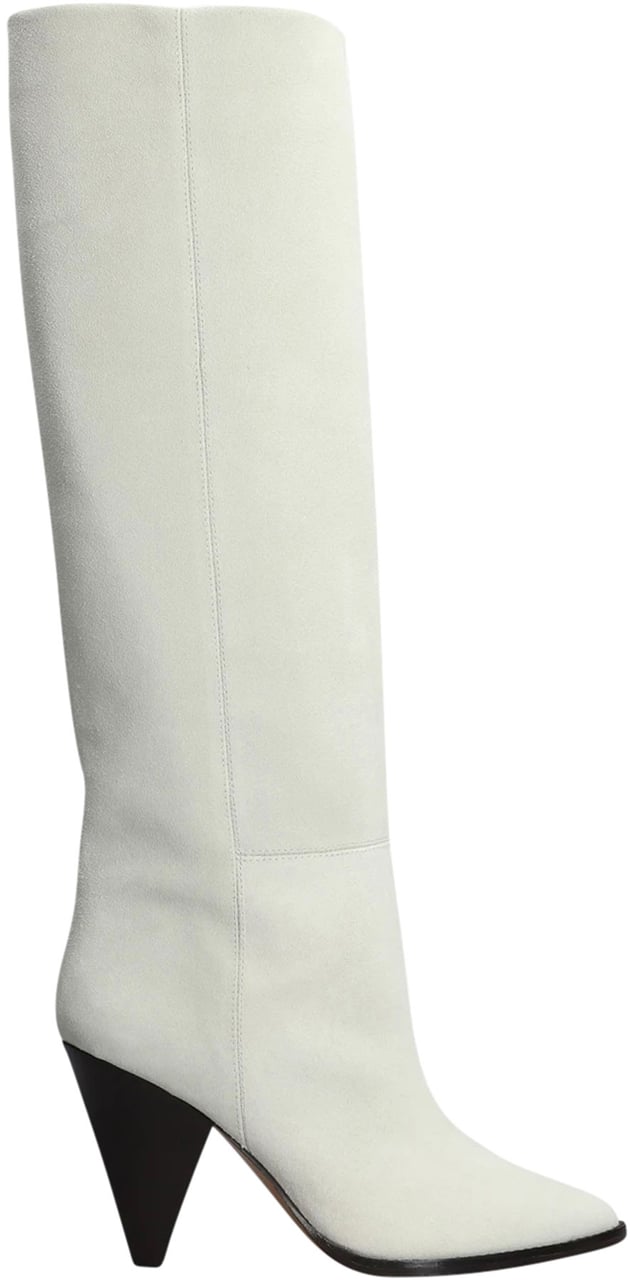 Isabel Marant suede knee-high boots Wit