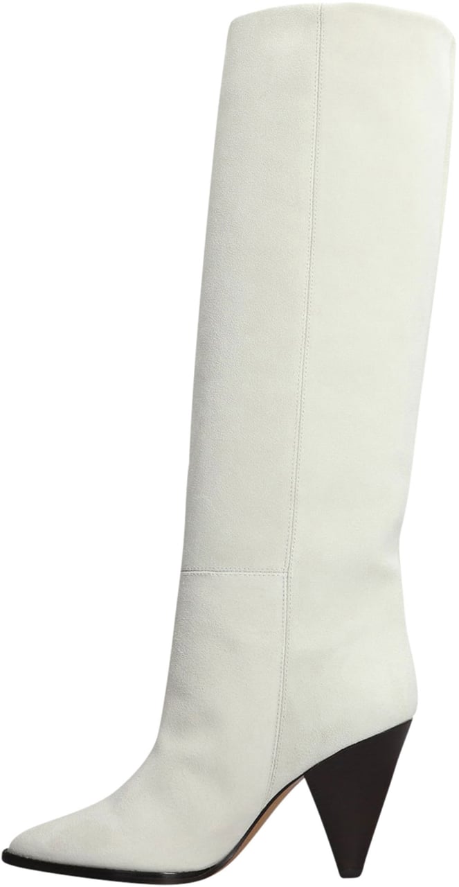 Isabel Marant suede knee-high boots Wit