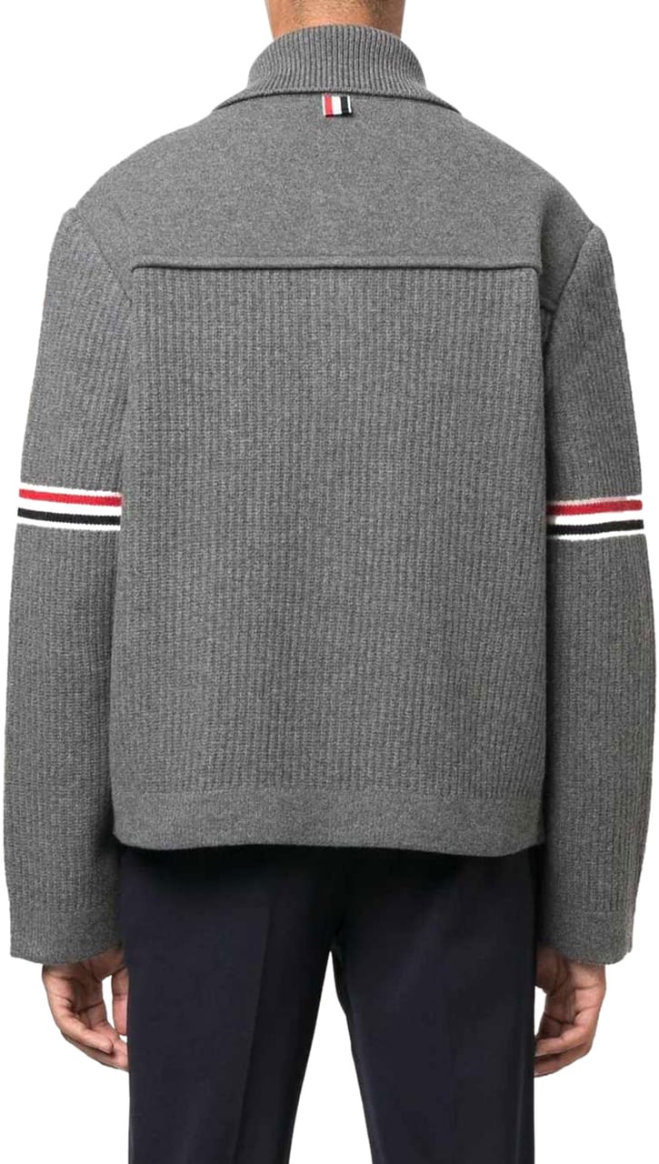 Thom Browne knitted cardigan Grijs