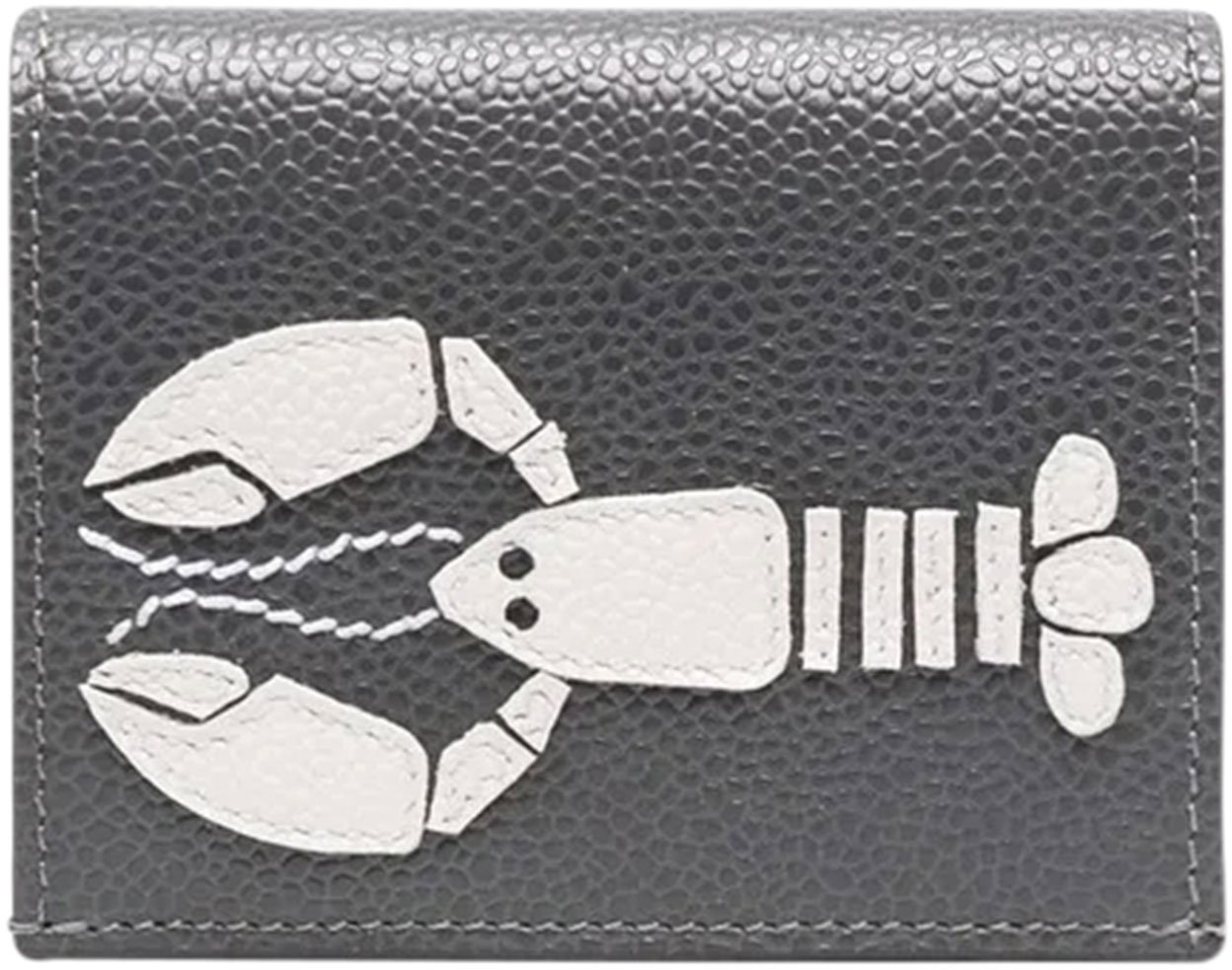Thom Browne Lobster Icon applique card holder Grijs