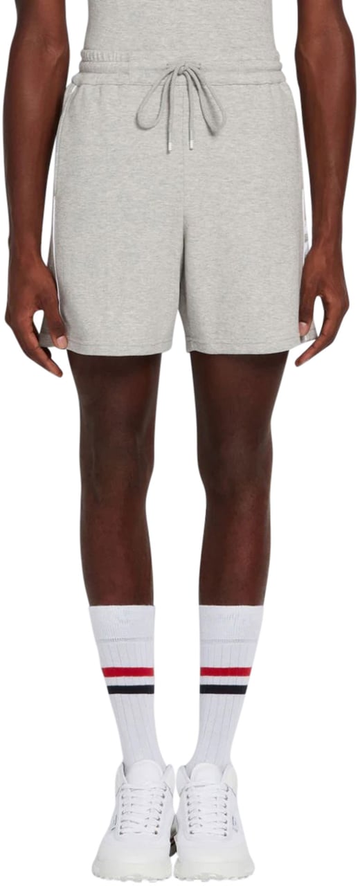 Thom Browne 4-Bar stripe track shorts Grijs