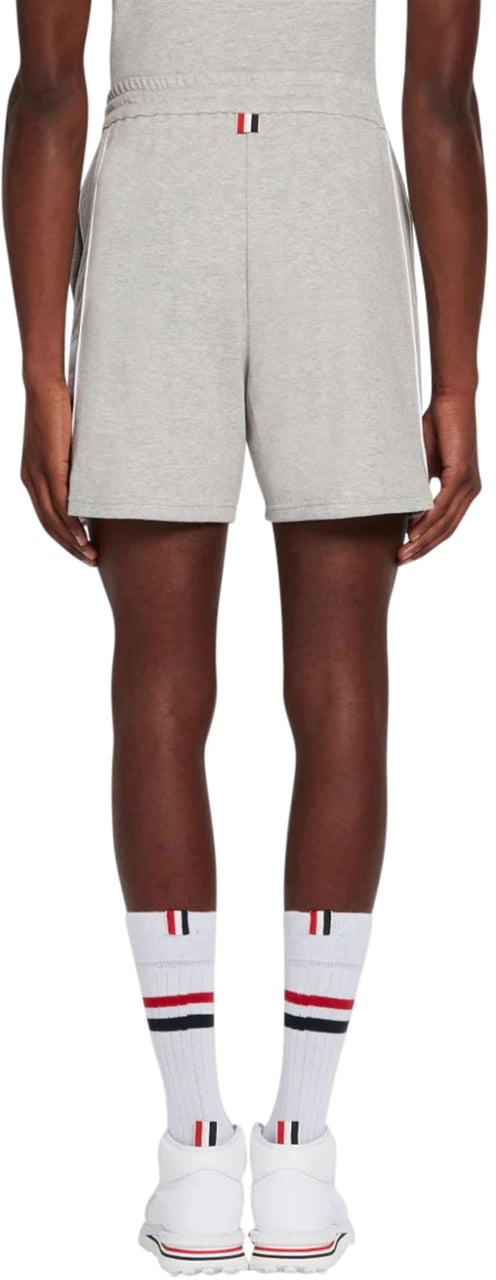 Thom Browne 4-Bar stripe track shorts Grijs