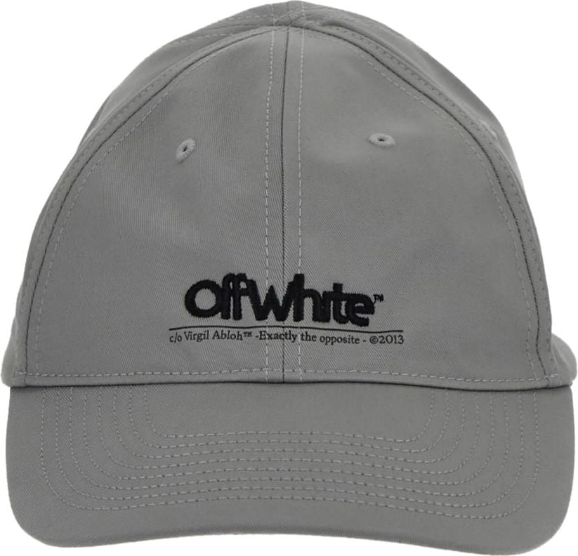 OFF-WHITE Logo Baseball Cap Grijs