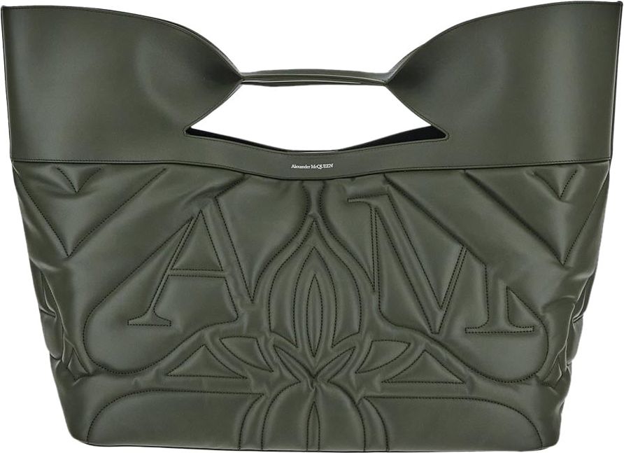 Alexander McQueen The Bow Military Green Bag Groen