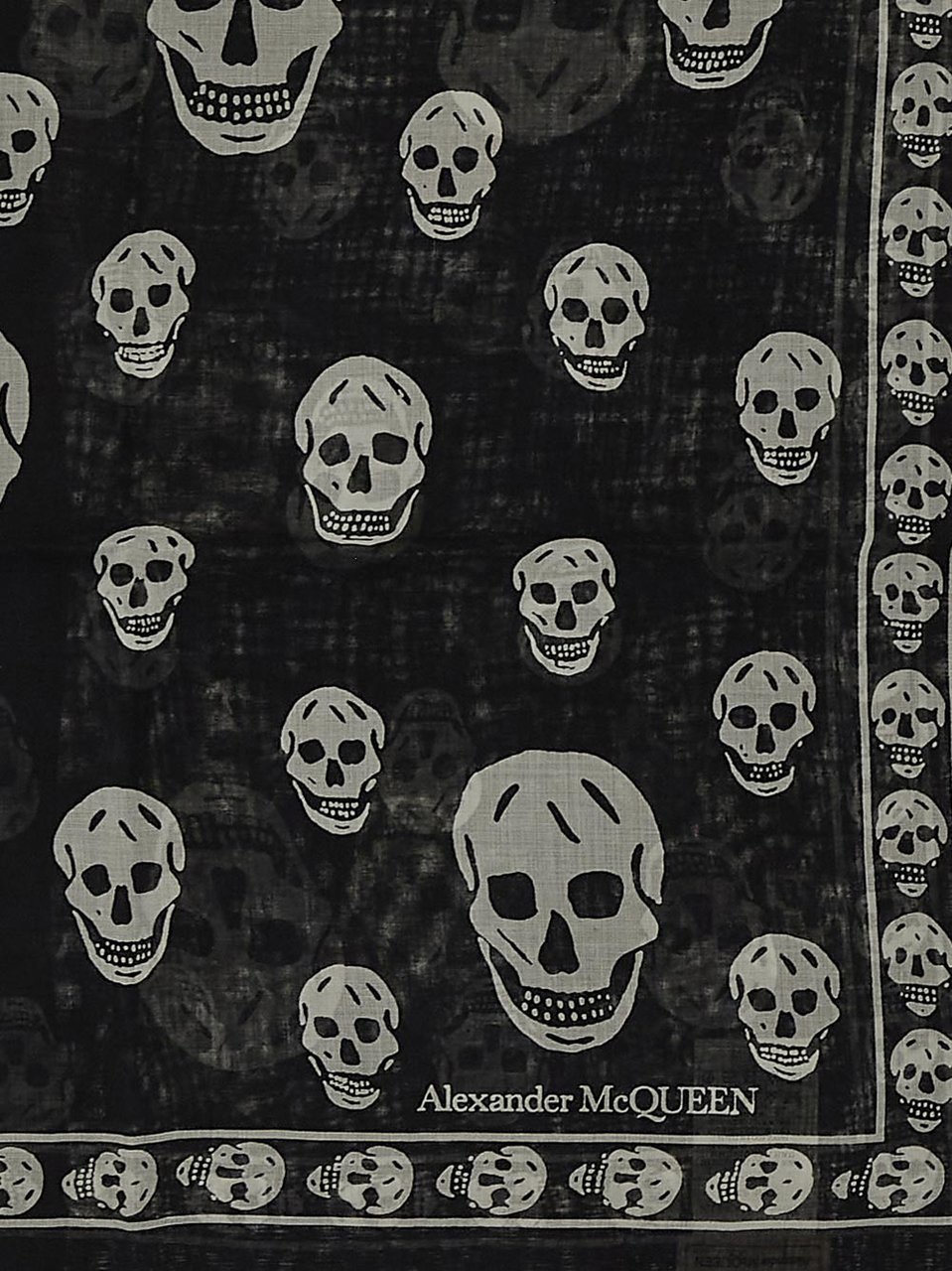 Alexander McQueen Scarfs Black Zwart