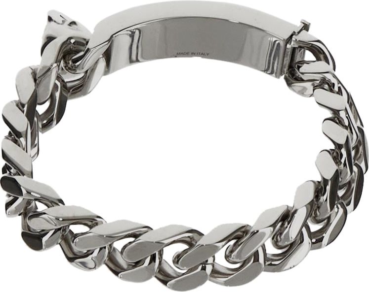 Alexander McQueen Identity Chain Bracelet Zilver