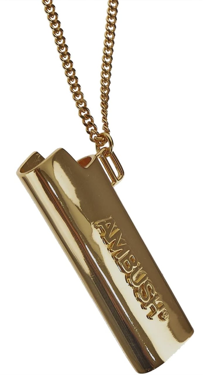 AMBUSH Lighter Case Pendant Necklace Goud