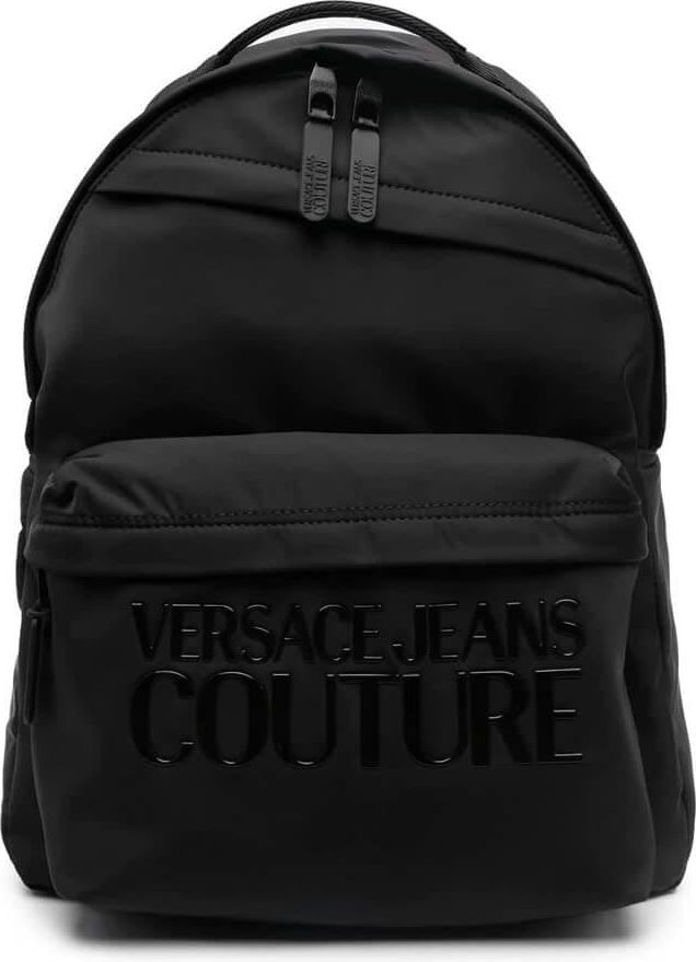 Versace Jeans Couture Iconic Logo Black Backpack Black Zwart