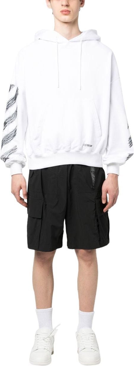 OFF-WHITE Embroidery Hoodie Wit