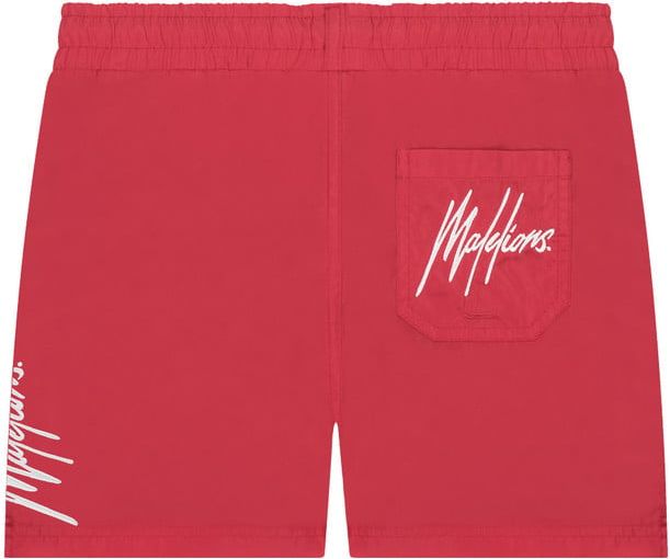 Malelions Signature Swimshort - Red/White Rood