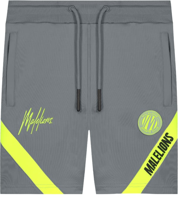 Malelions Sport Pre-Match Short - Grey/Neon Grijs