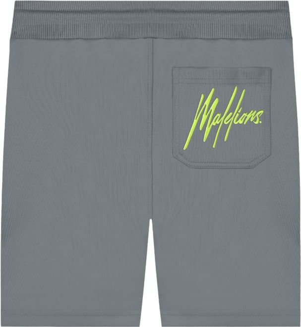 Malelions Sport Pre-Match Short - Grey/Neon Grijs