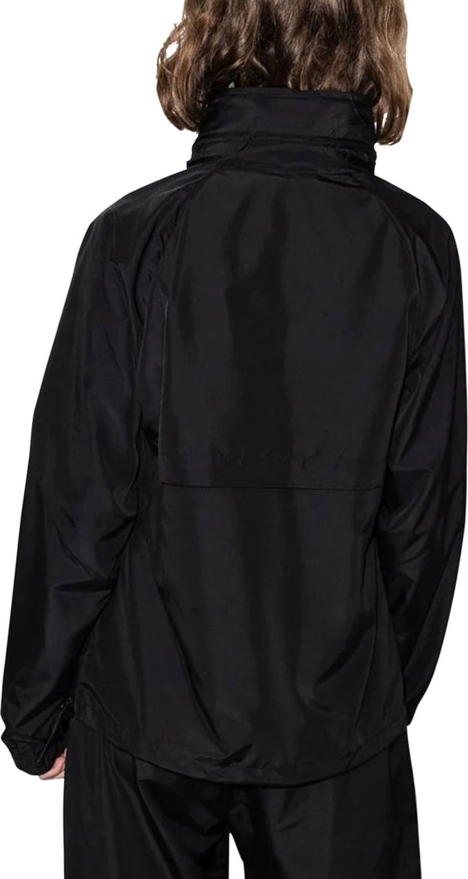 Versace logo-print track jacket Zwart