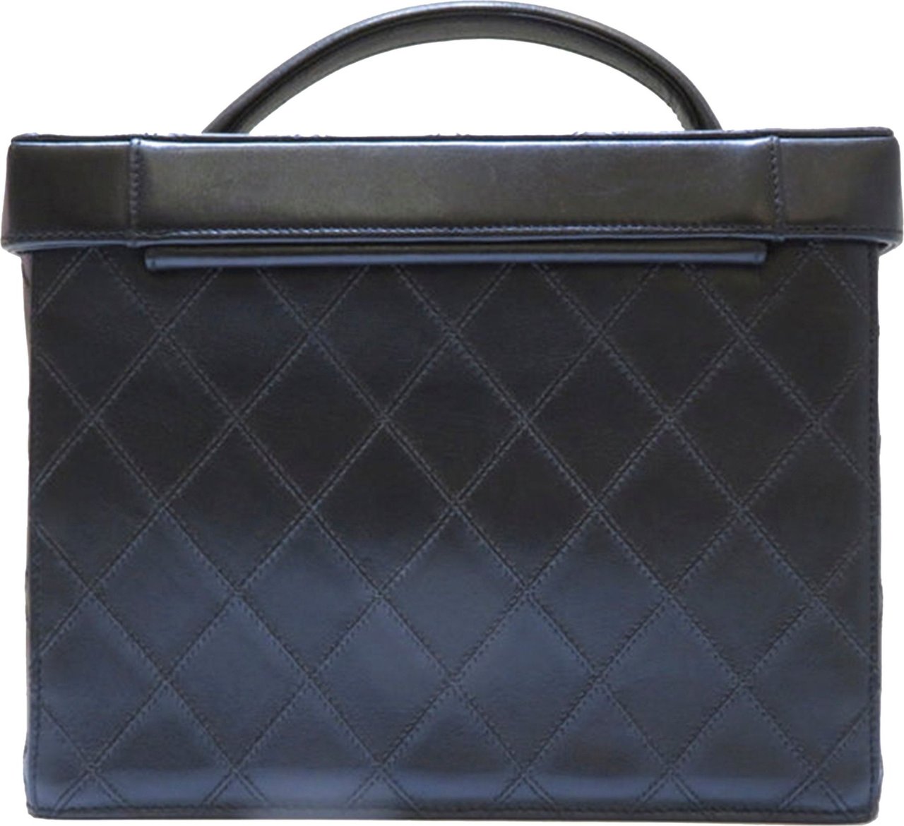 Chanel Matelasse Lambskin Vanity Bag Zwart