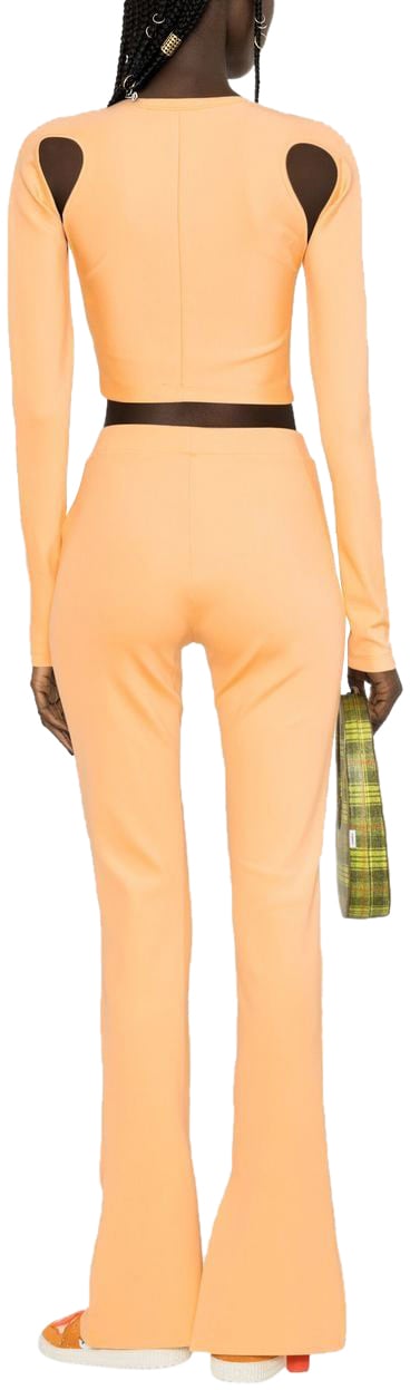 OFF-WHITE Pantaloni Sleek Split Oranje