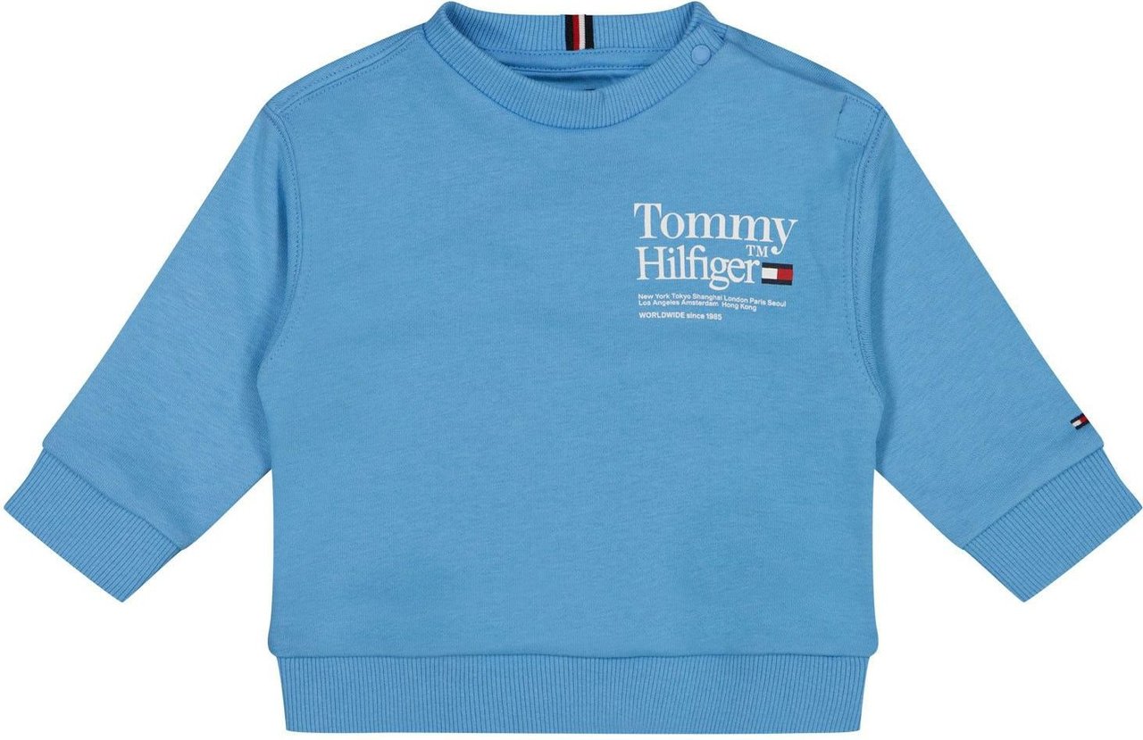 hoop slachtoffer Identiteit Tommy Hilfiger Tommy Hilfiger KB0KB08188 B baby trui licht blauw | Vanaf  €65,-