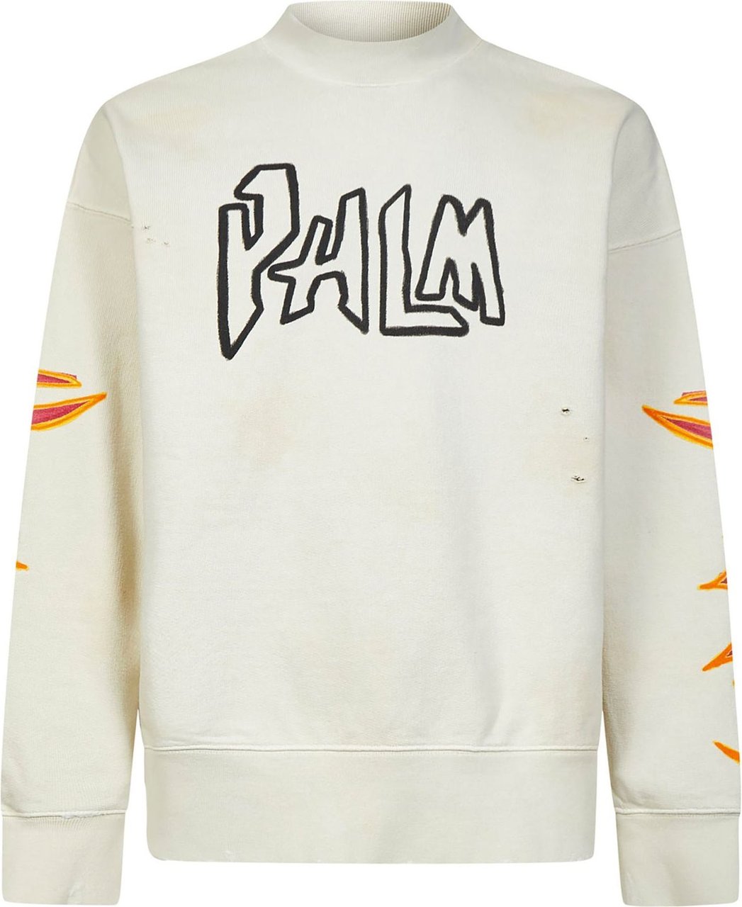 Palm Angels Palm Angels Cotton Logo Sweatshirt Wit
